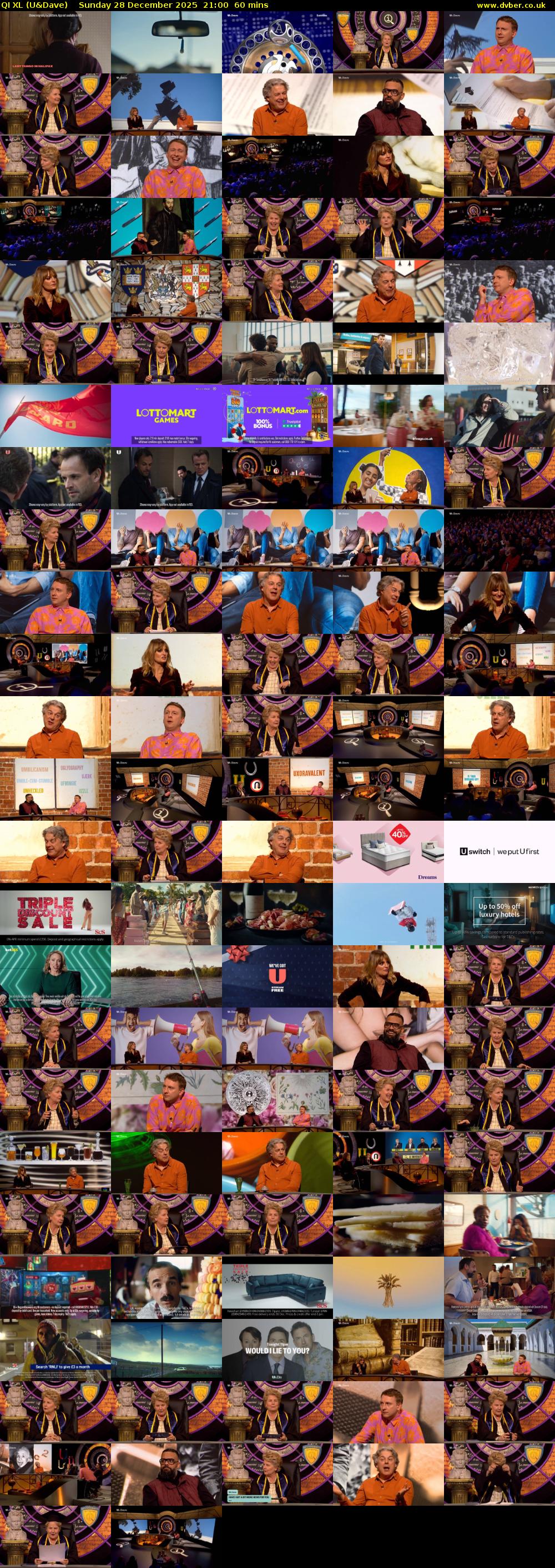 QI XL (U&Dave) Sunday 28 December 2025 21:00 - 22:00