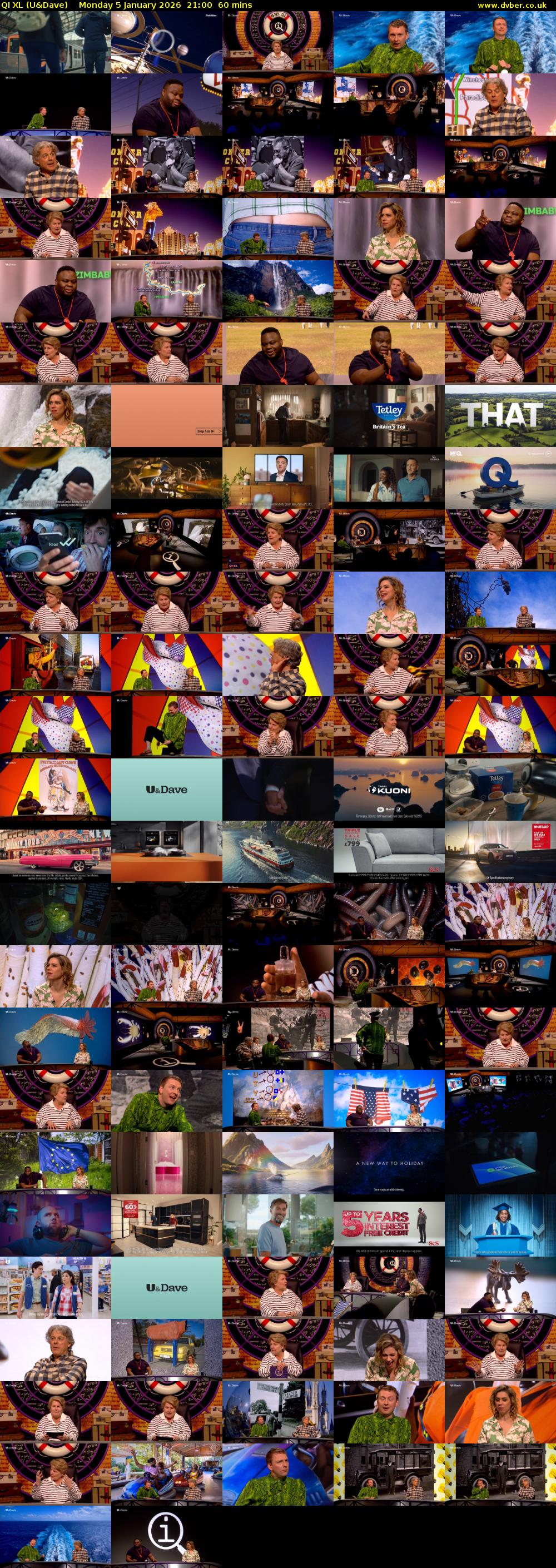 QI XL (U&Dave) Monday 5 January 2026 21:00 - 22:00