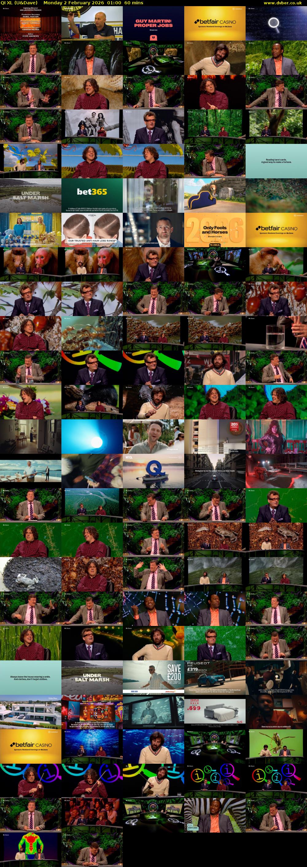 QI XL (U&Dave) Monday 2 February 2026 01:00 - 02:00