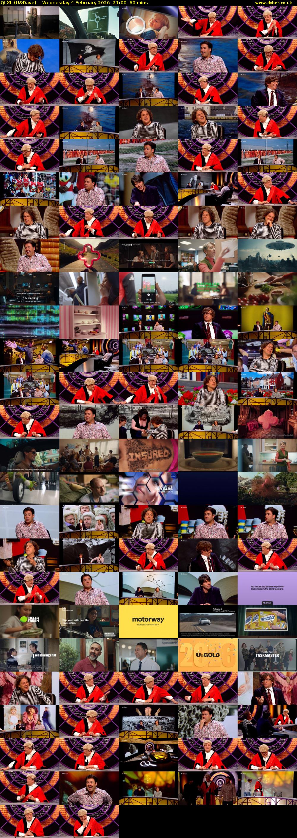 QI XL (U&Dave) Wednesday 4 February 2026 21:00 - 22:00