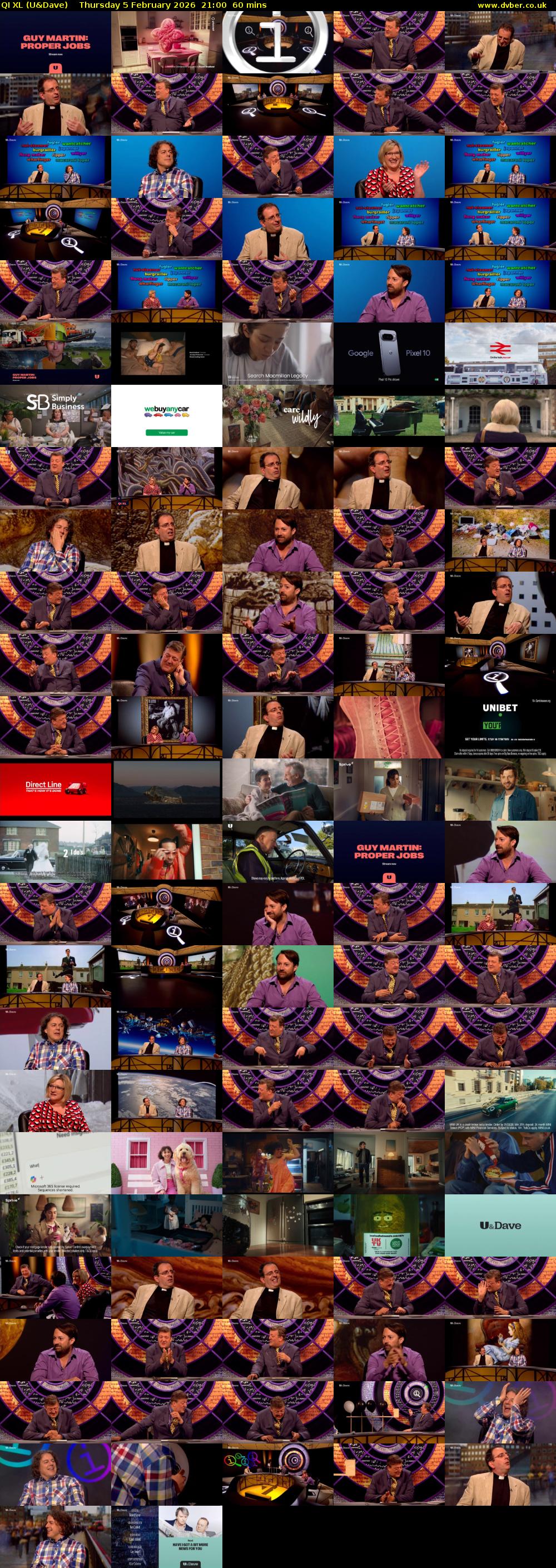 QI XL (U&Dave) Thursday 5 February 2026 21:00 - 22:00