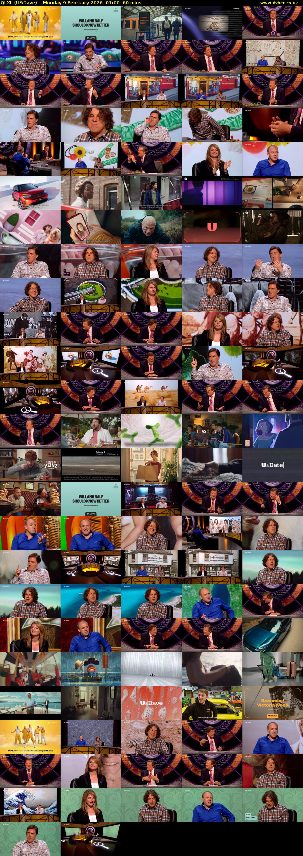 QI XL (U&Dave) Monday 9 February 2026 01:00 - 02:00