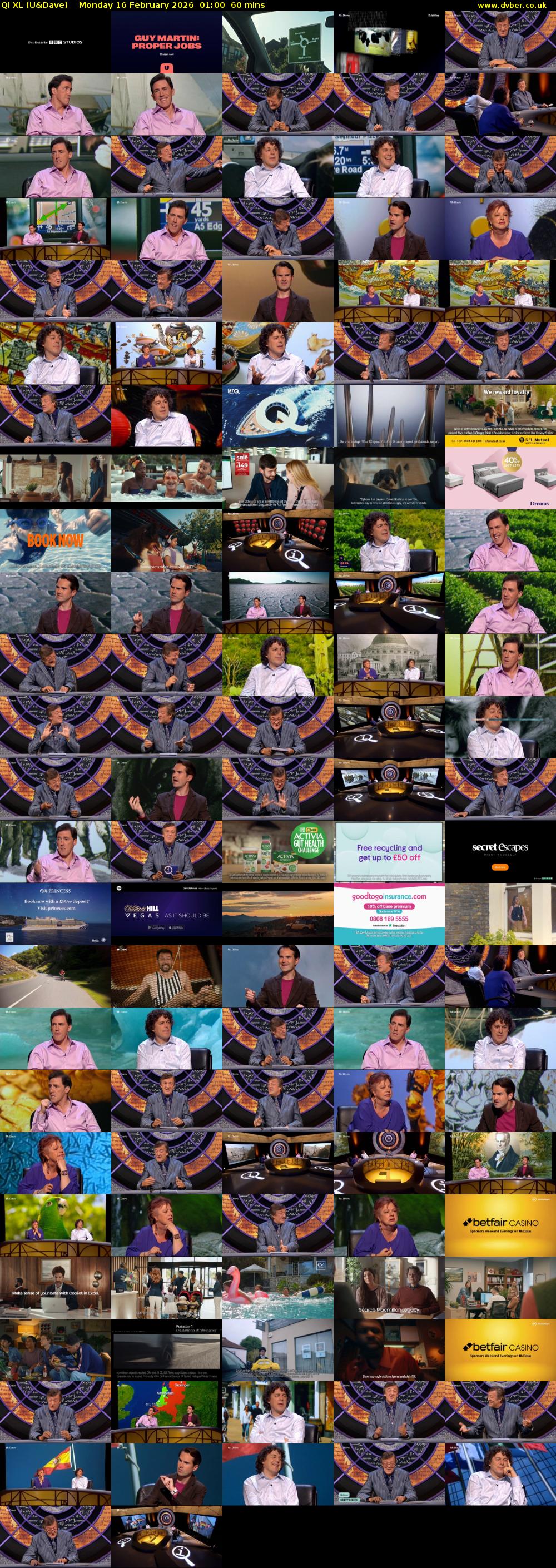 QI XL (U&Dave) Monday 16 February 2026 01:00 - 02:00