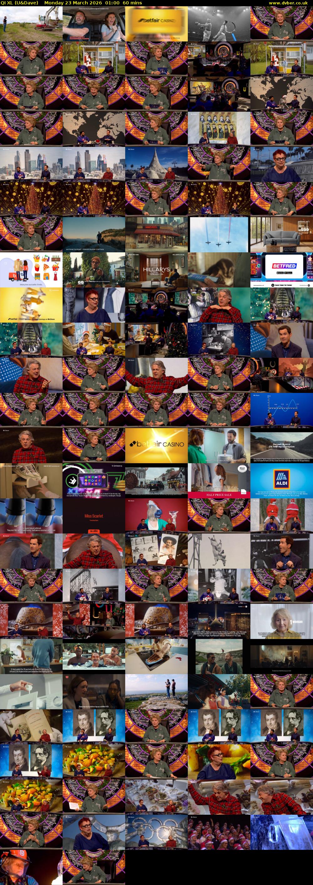 QI XL (U&Dave) Monday 23 March 2026 01:00 - 02:00