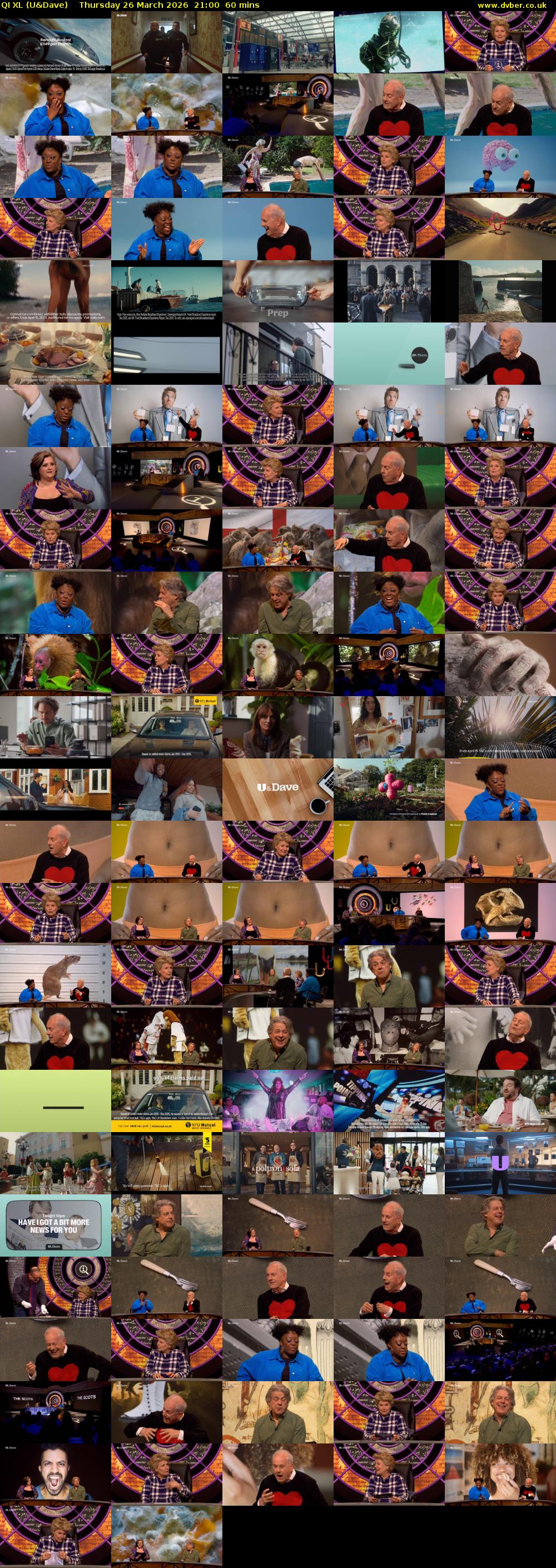 QI XL (U&Dave) Thursday 26 March 2026 21:00 - 22:00