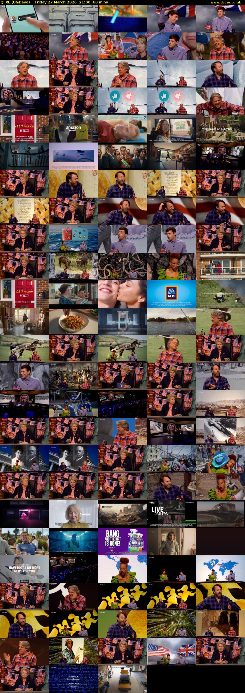 QI XL (U&Dave) Friday 27 March 2026 21:00 - 22:00