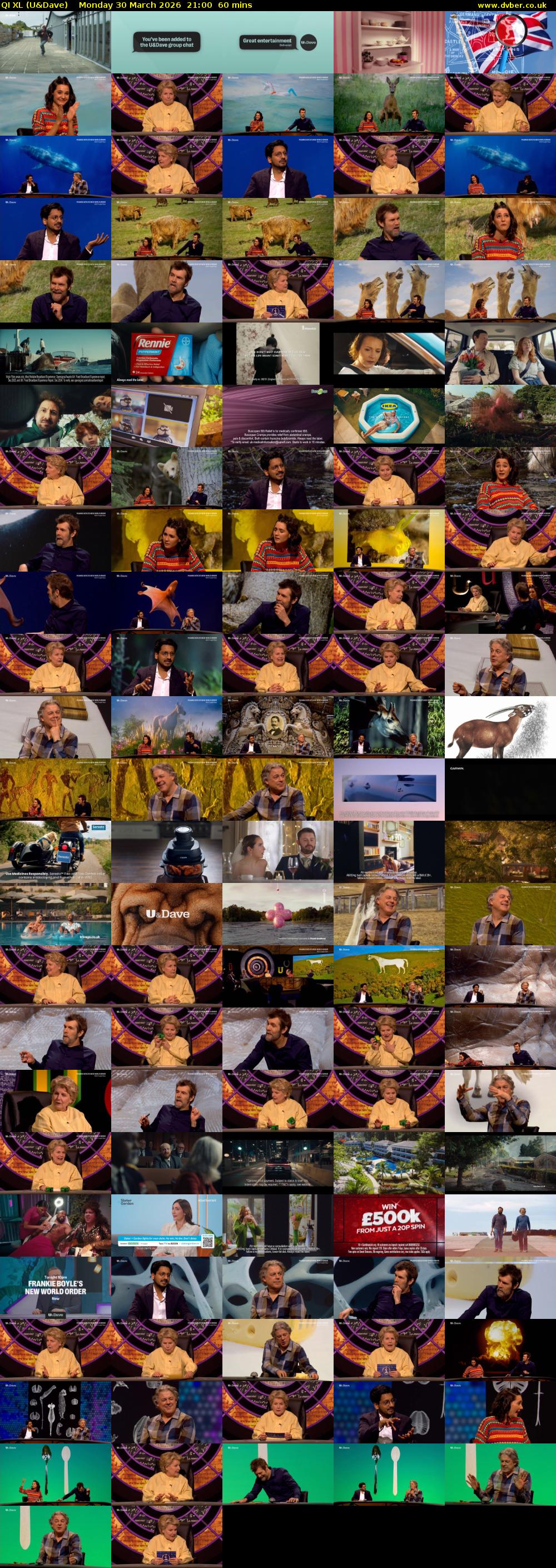 QI XL (U&Dave) Monday 30 March 2026 21:00 - 22:00