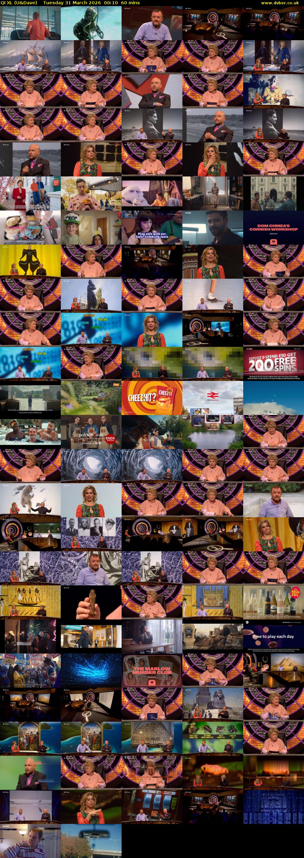 QI XL (U&Dave) Tuesday 31 March 2026 00:10 - 01:10