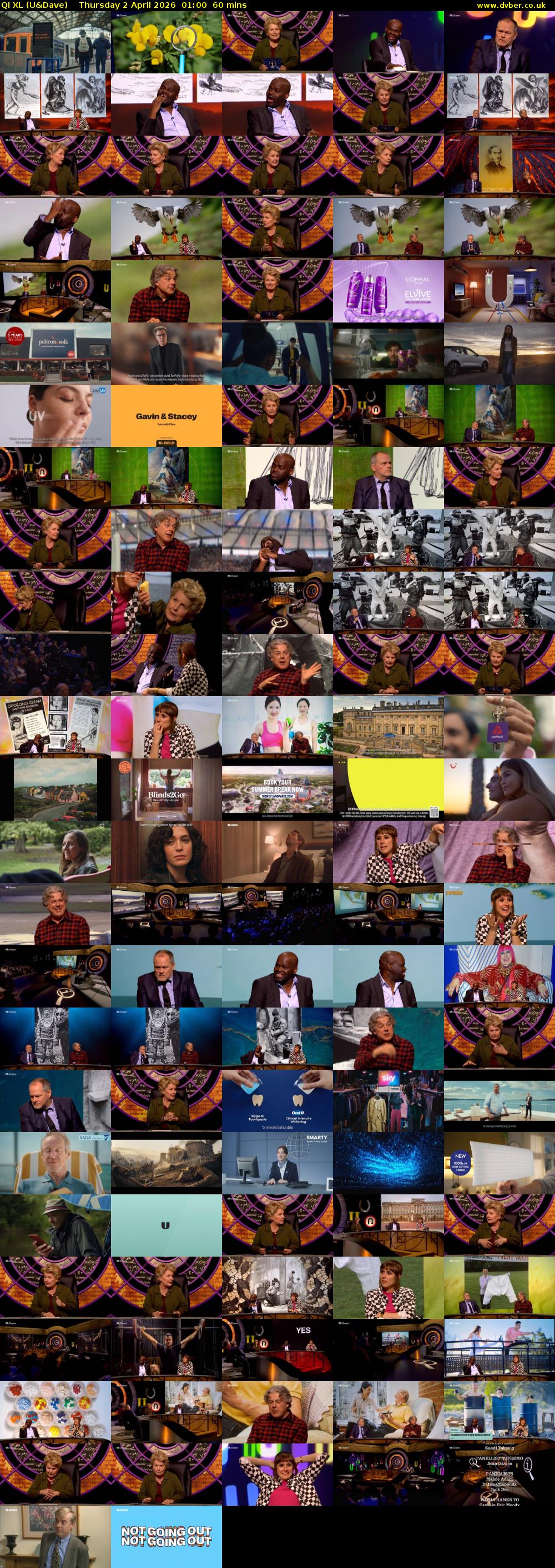 QI XL (U&Dave) Thursday 2 April 2026 01:00 - 02:00