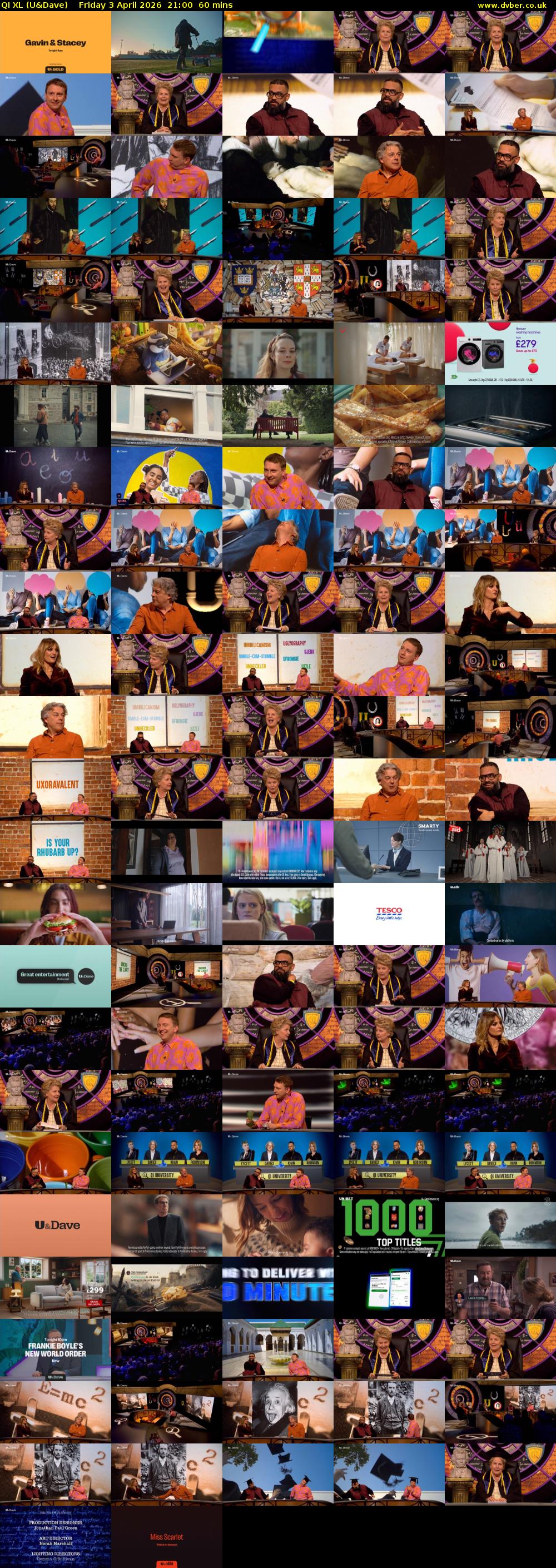 QI XL (U&Dave) Friday 3 April 2026 21:00 - 22:00