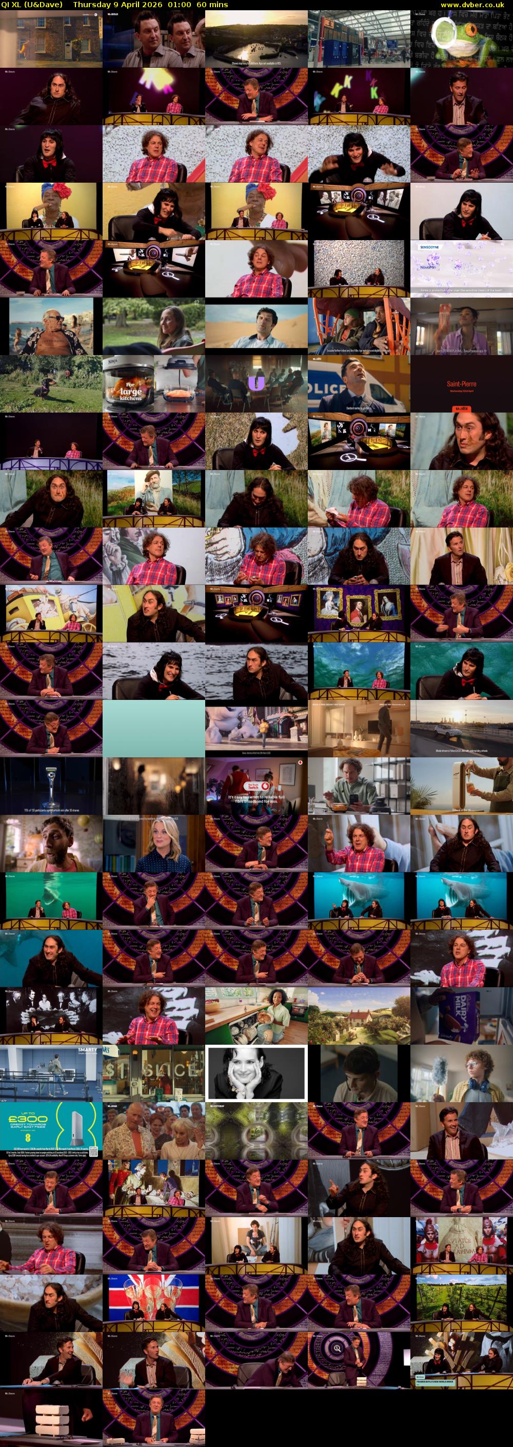 QI XL (U&Dave) Thursday 9 April 2026 01:00 - 02:00