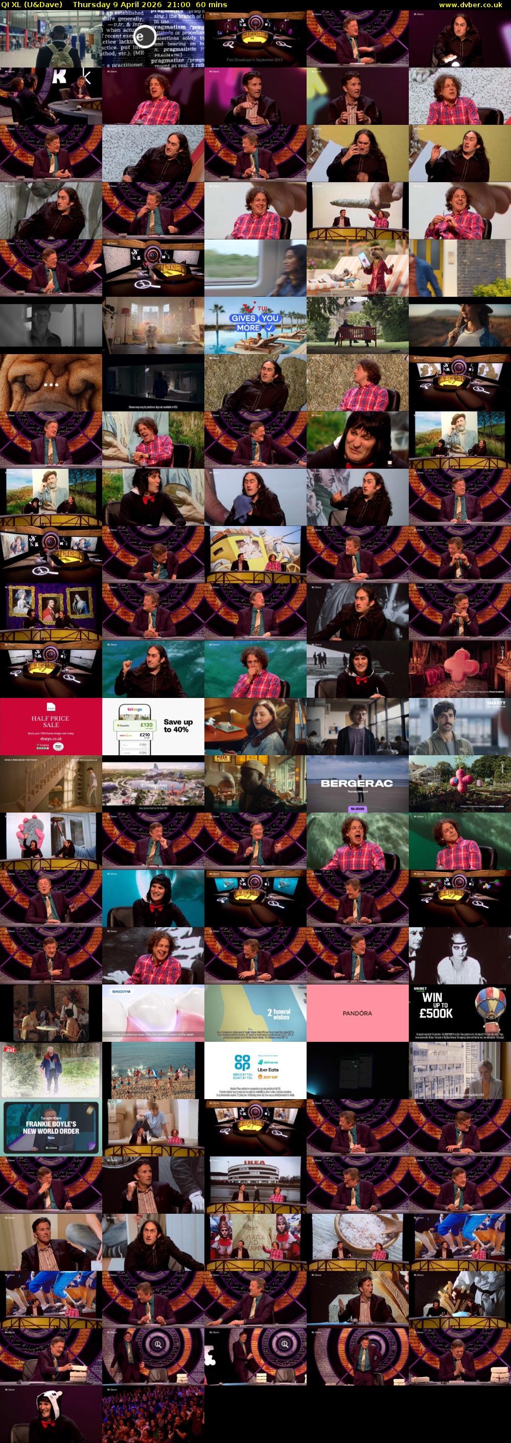 QI XL (U&Dave) Thursday 9 April 2026 21:00 - 22:00