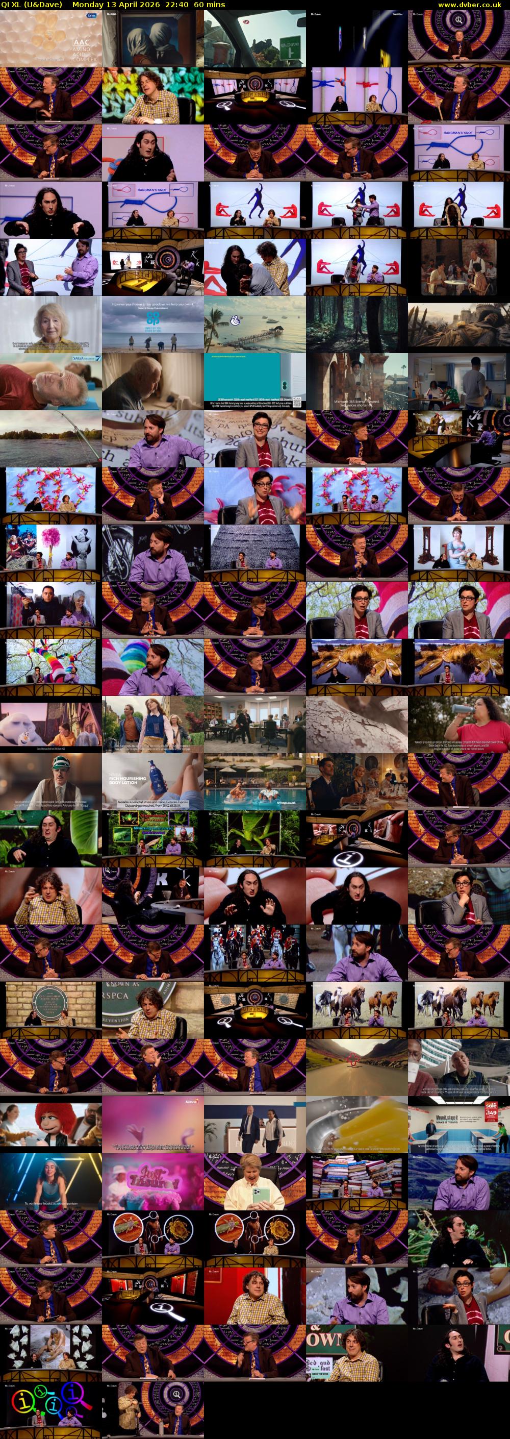 QI XL (U&Dave) Monday 13 April 2026 22:40 - 23:40