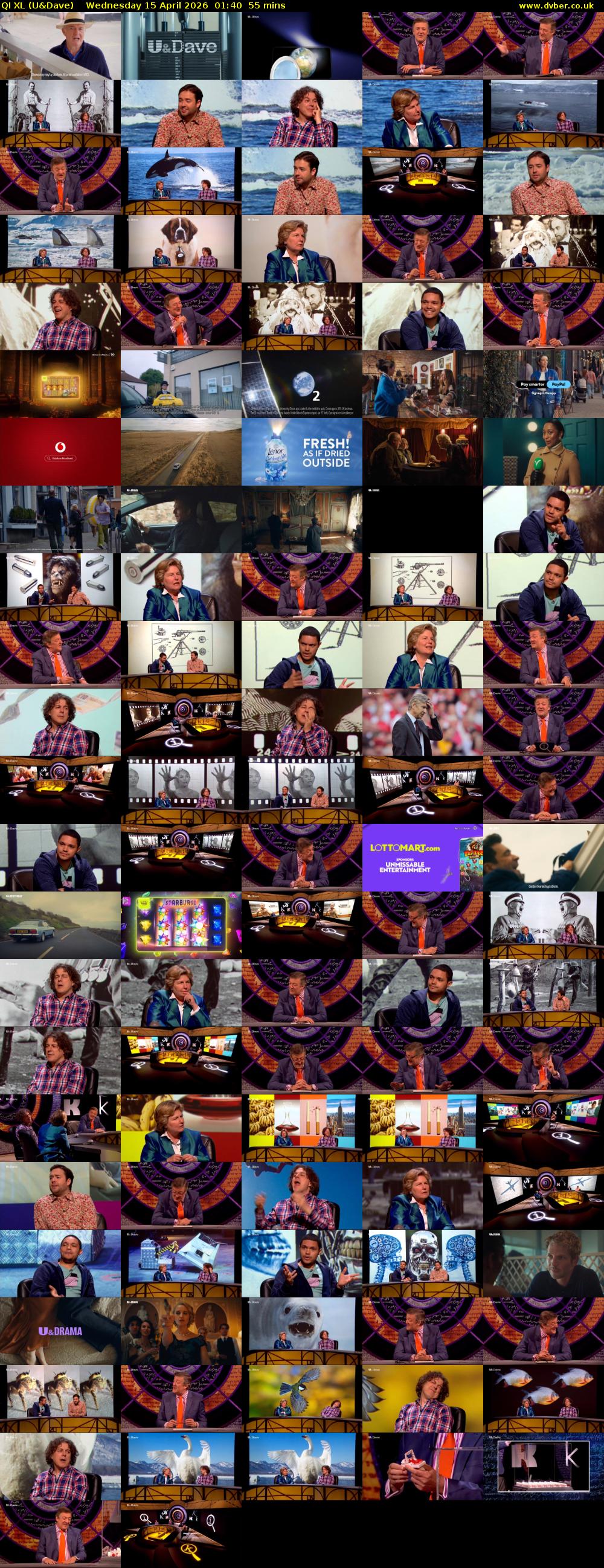 QI XL (U&Dave) Wednesday 15 April 2026 01:40 - 02:35