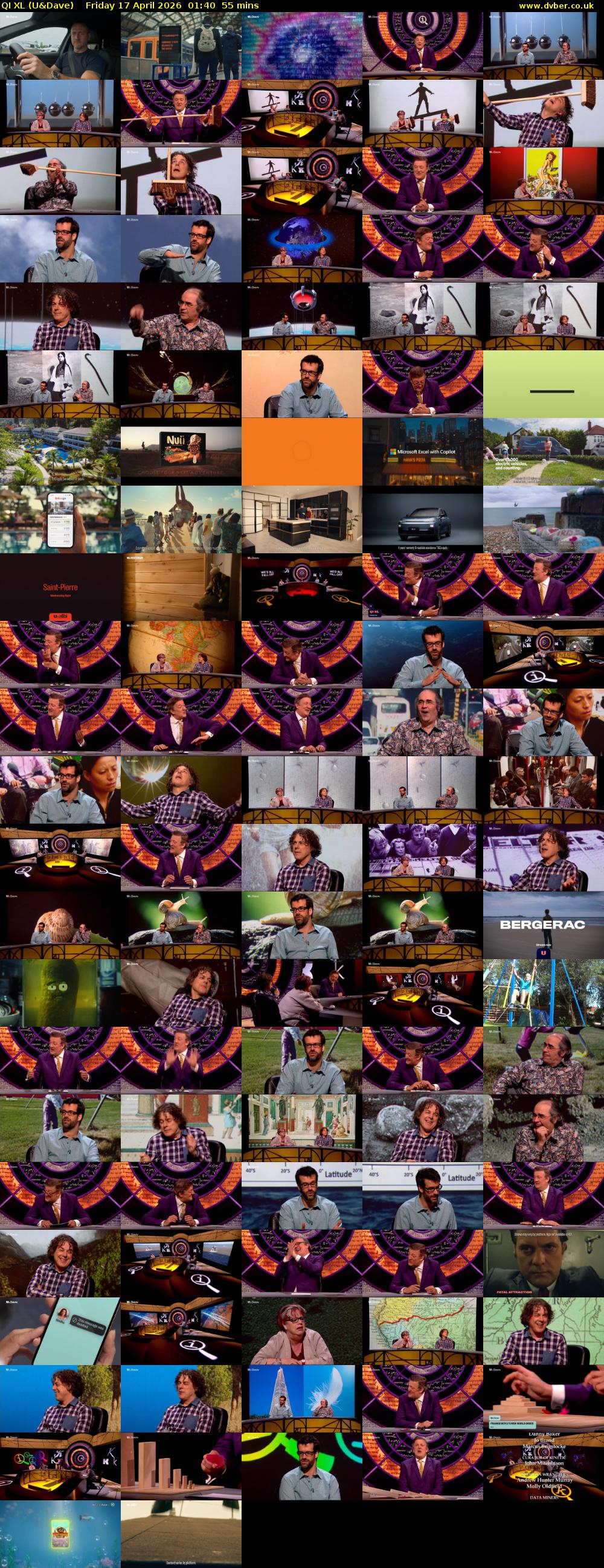 QI XL (U&Dave) Friday 17 April 2026 01:40 - 02:35