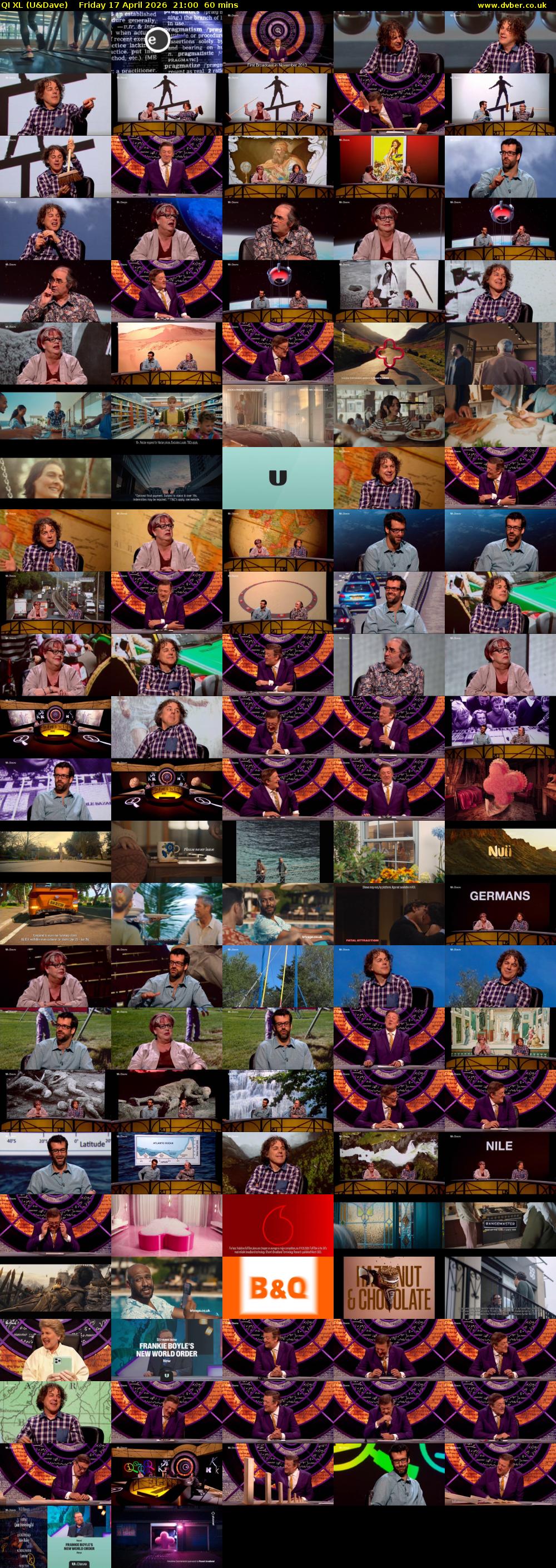 QI XL (U&Dave) Friday 17 April 2026 21:00 - 22:00