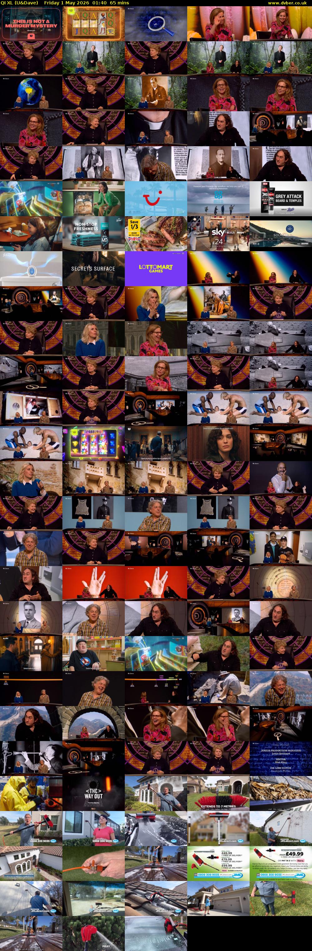 QI XL (U&Dave) Friday 1 May 2026 01:40 - 02:45