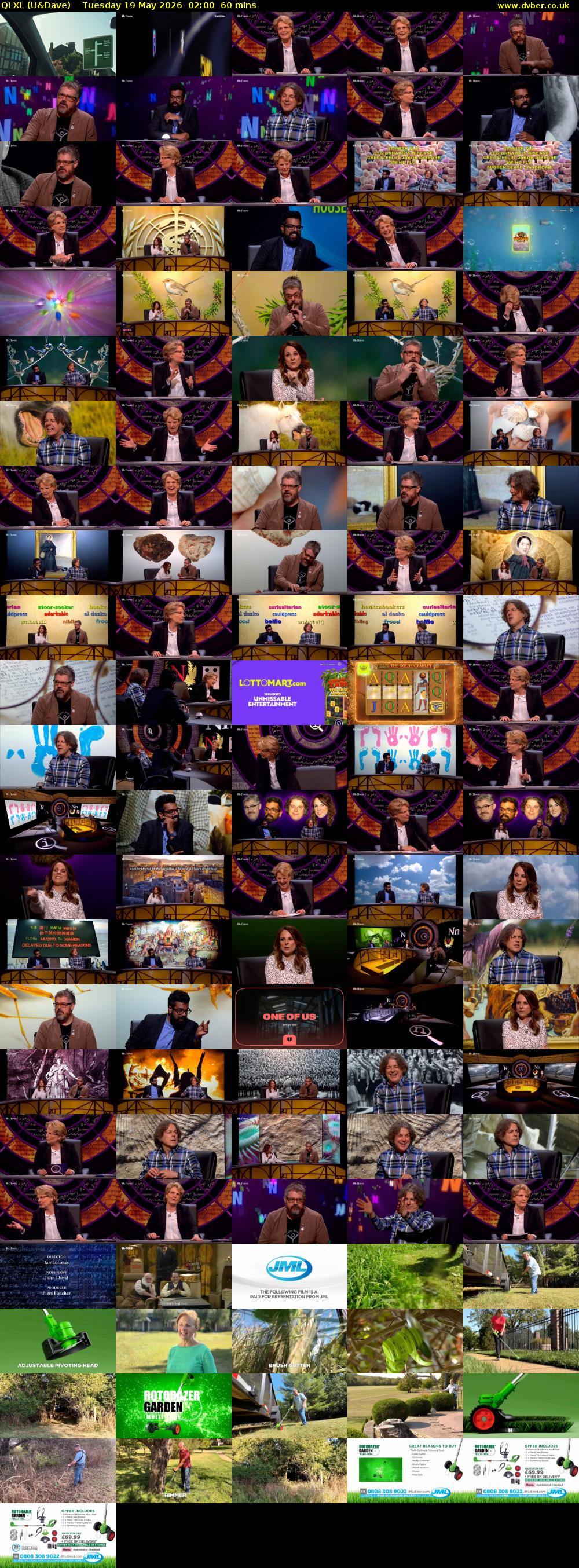 QI XL (U&Dave) Tuesday 19 May 2026 02:00 - 03:00