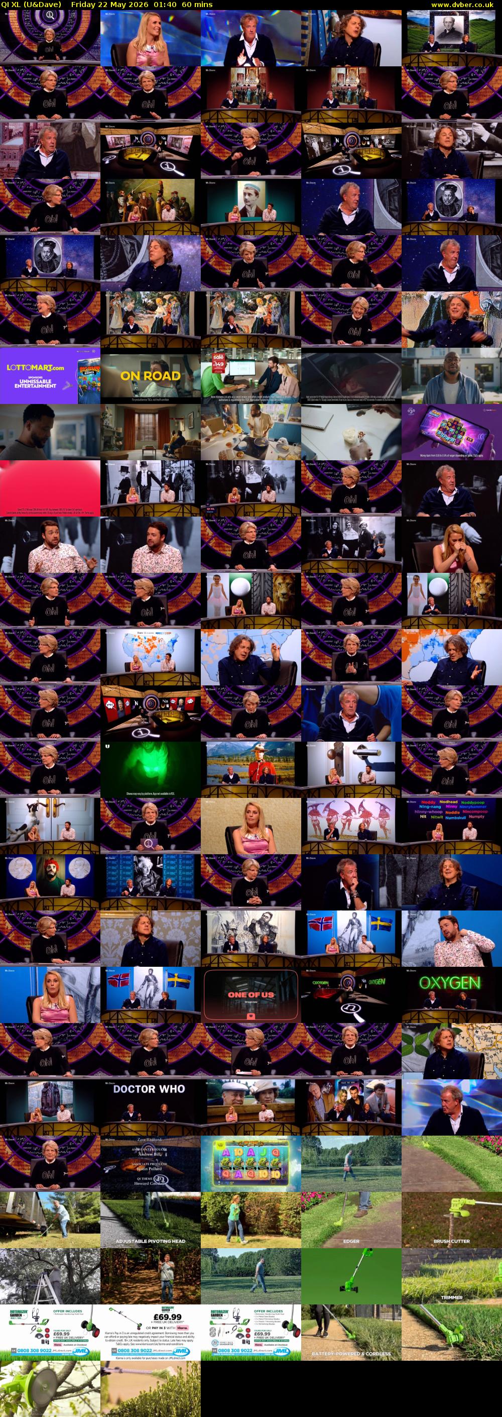 QI XL (U&Dave) Friday 22 May 2026 01:40 - 02:40