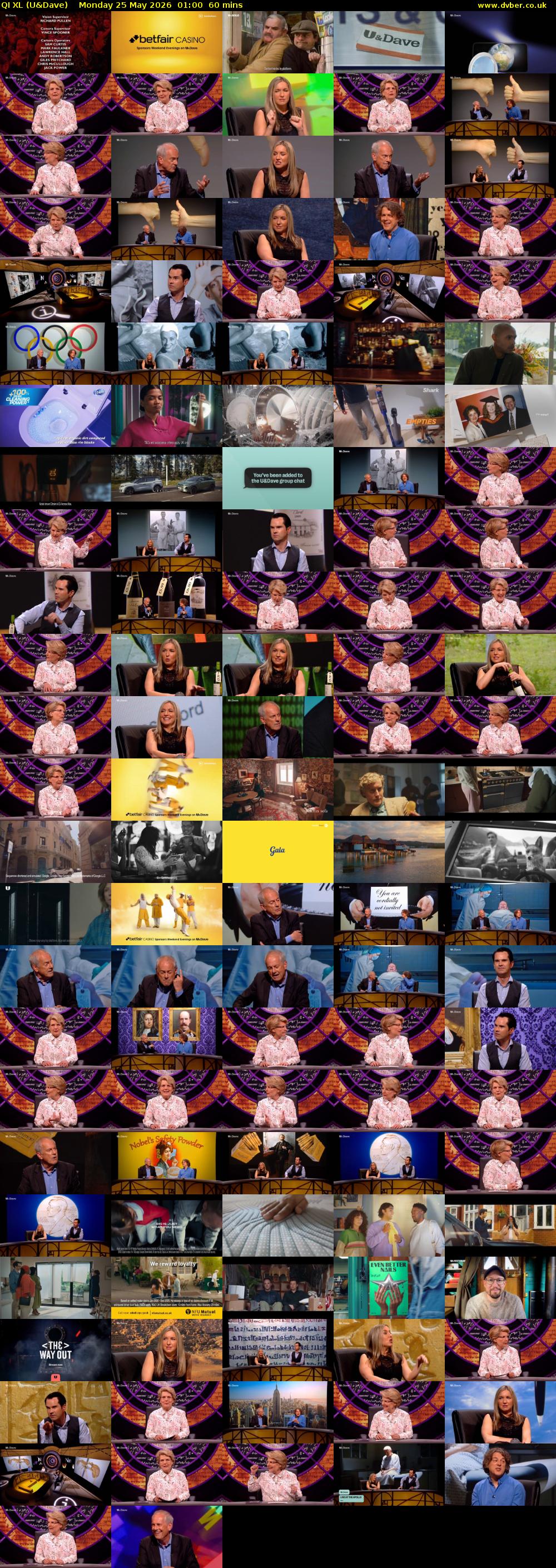 QI XL (U&Dave) Monday 25 May 2026 01:00 - 02:00