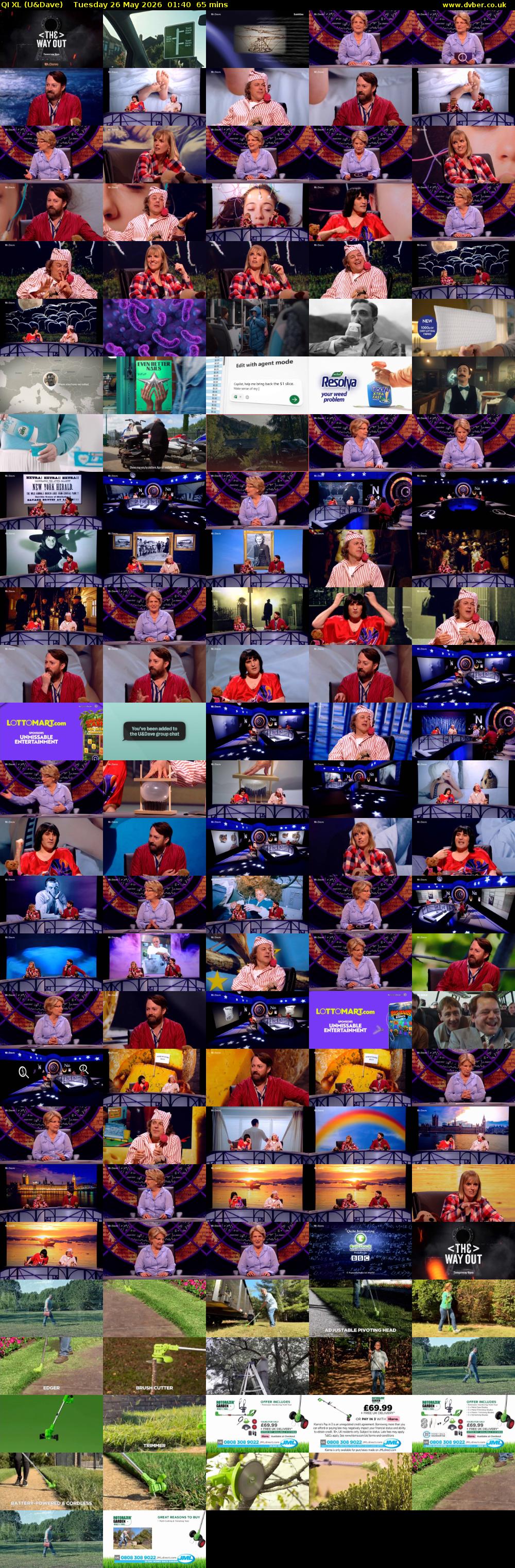 QI XL (U&Dave) Tuesday 26 May 2026 01:40 - 02:45