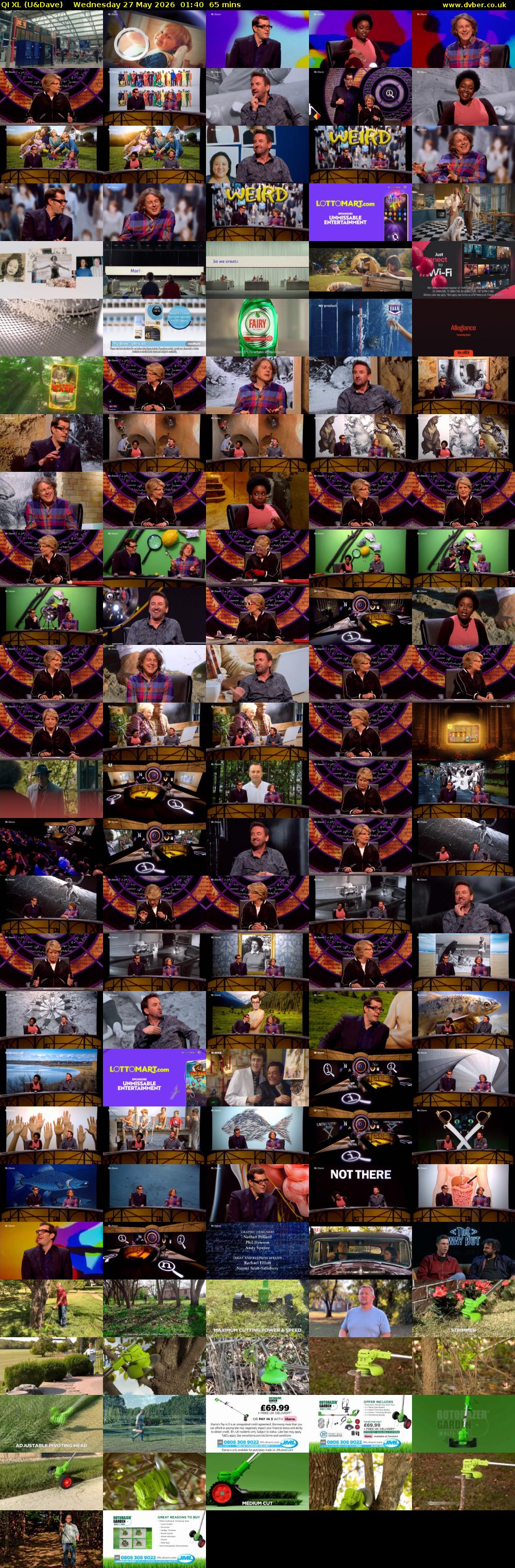 QI XL (U&Dave) Wednesday 27 May 2026 01:40 - 02:45