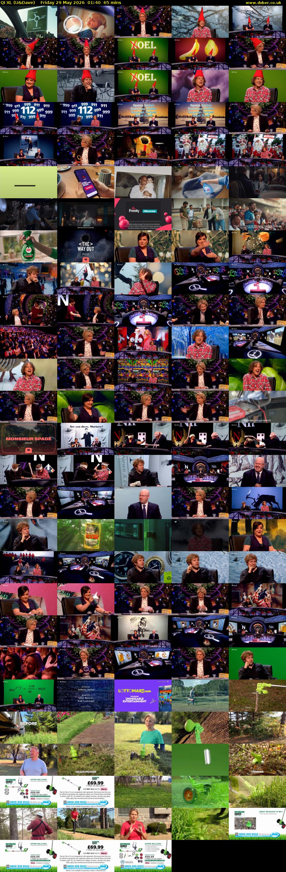 QI XL (U&Dave) Friday 29 May 2026 01:40 - 02:45