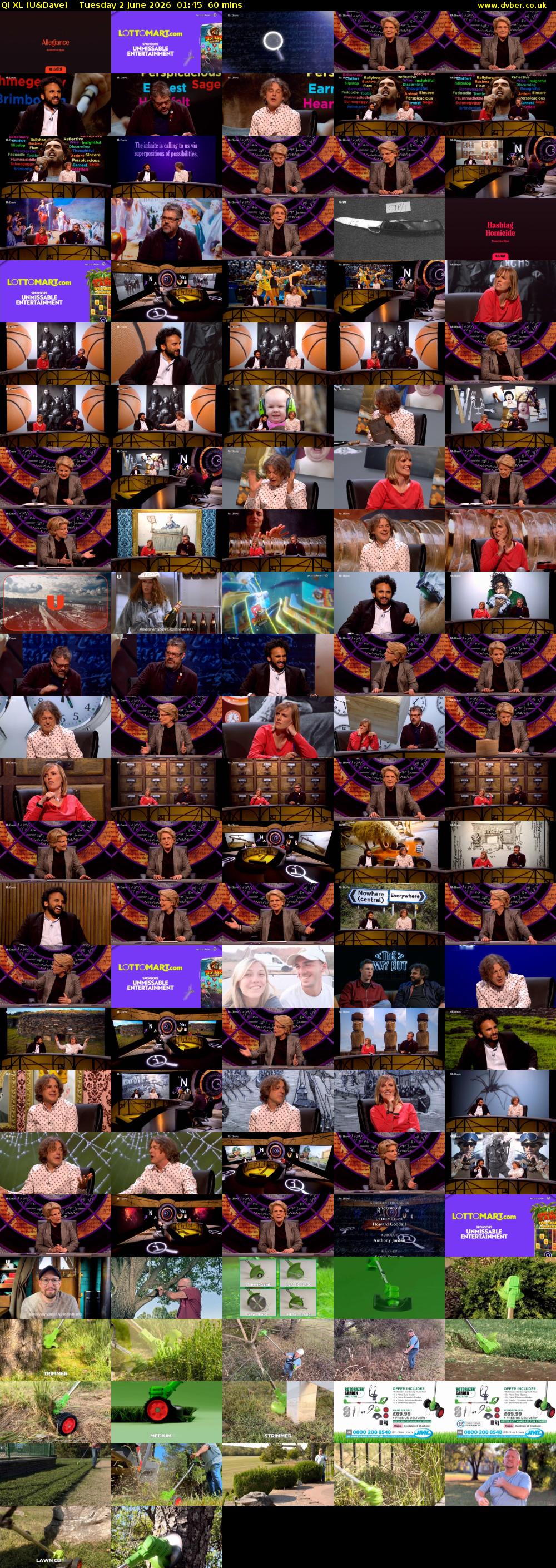 QI XL (U&Dave) Tuesday 2 June 2026 01:45 - 02:45