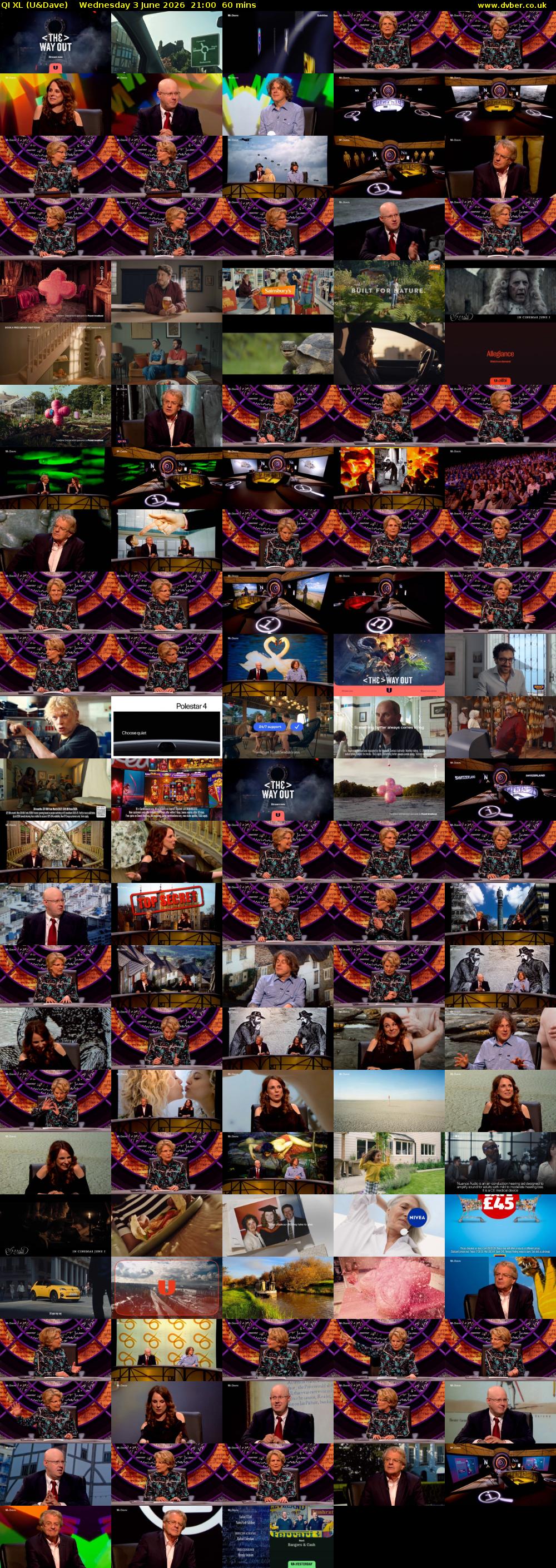 QI XL (U&Dave) Wednesday 3 June 2026 21:00 - 22:00