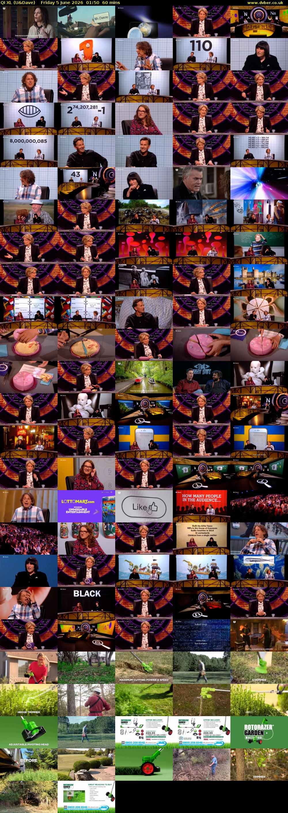 QI XL (U&Dave) Friday 5 June 2026 01:50 - 02:50