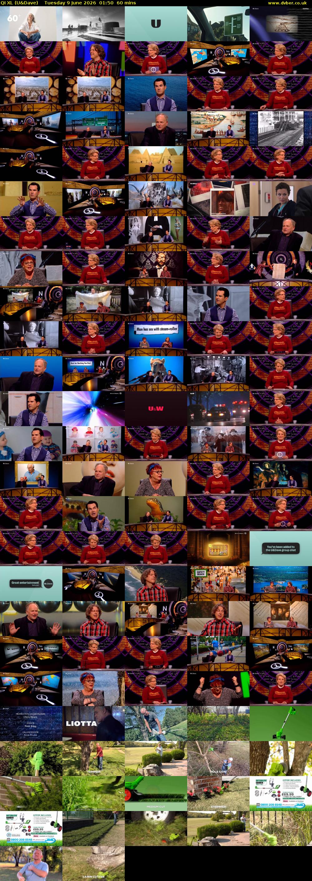 QI XL (U&Dave) Tuesday 9 June 2026 01:50 - 02:50