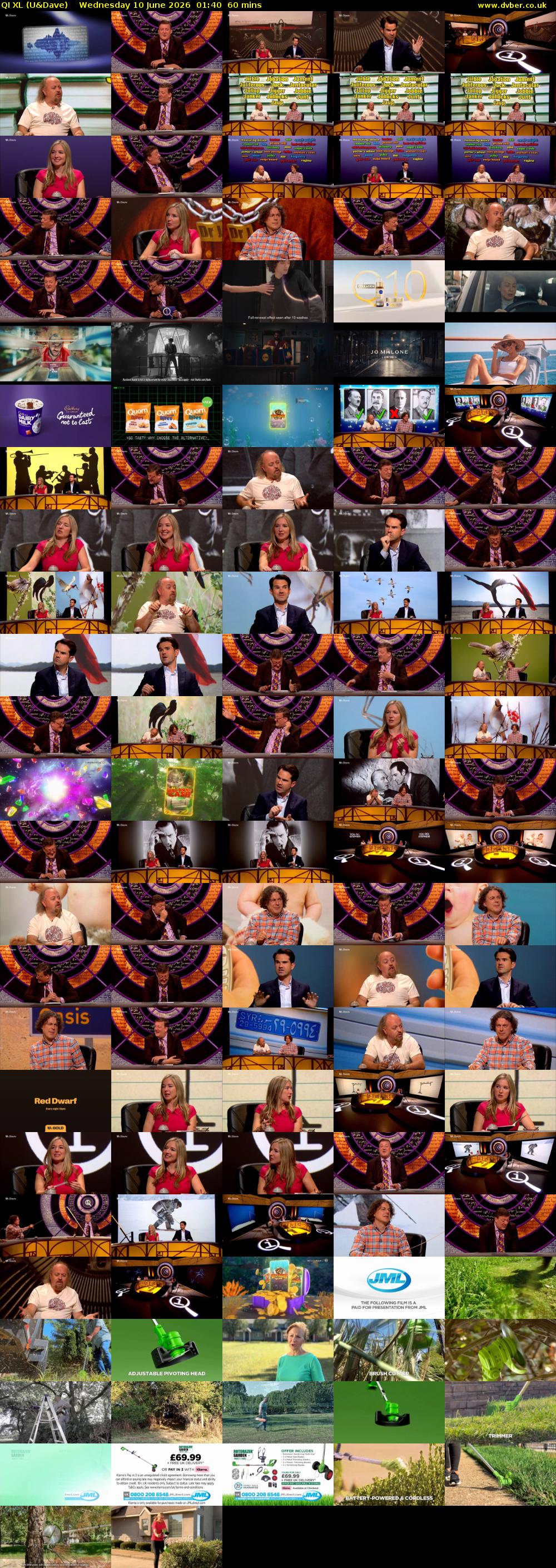 QI XL (U&Dave) Wednesday 10 June 2026 01:40 - 02:40