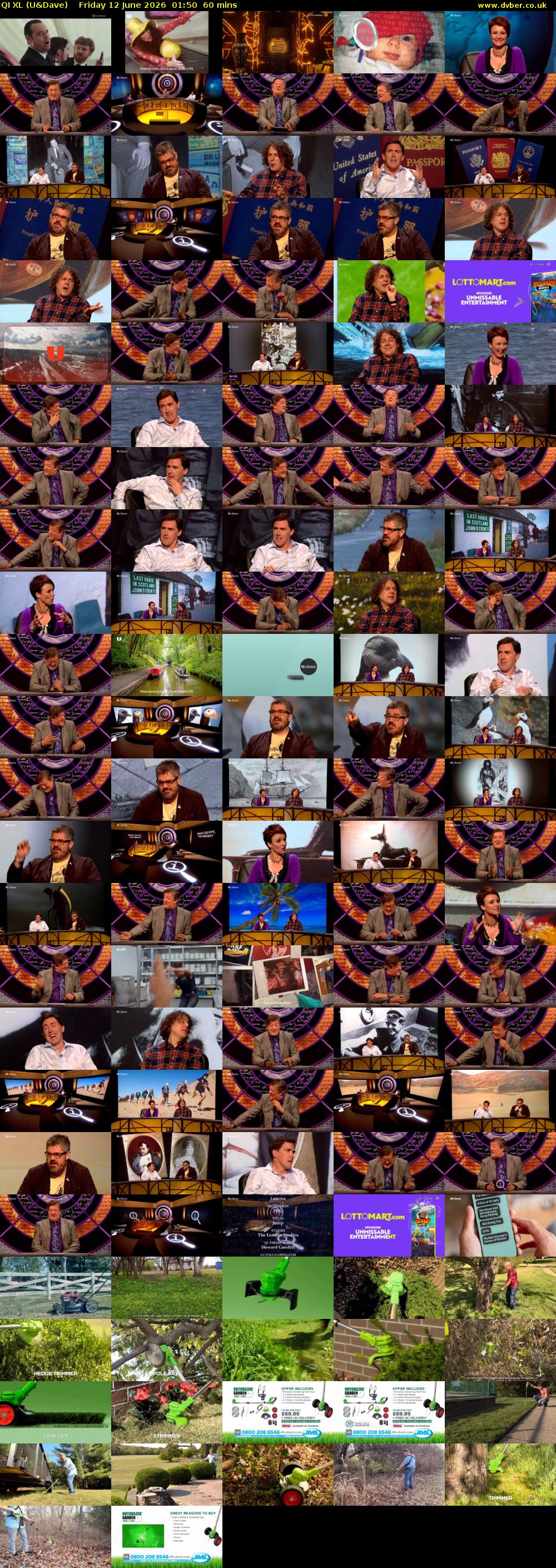 QI XL (U&Dave) Friday 12 June 2026 01:50 - 02:50
