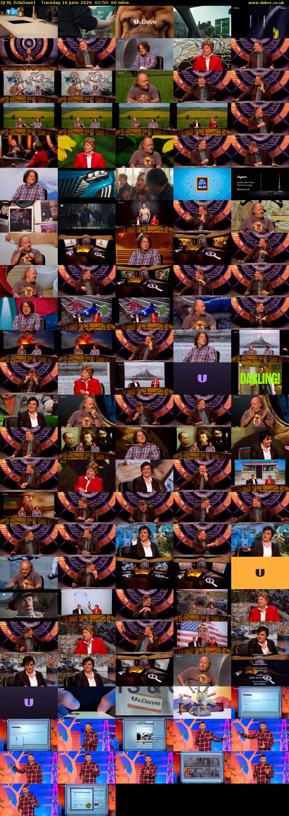 QI XL (U&Dave) Tuesday 16 June 2026 01:50 - 02:50