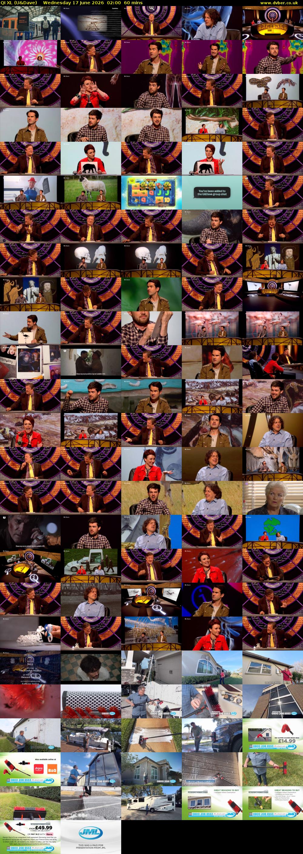 QI XL (U&Dave) Wednesday 17 June 2026 02:00 - 03:00