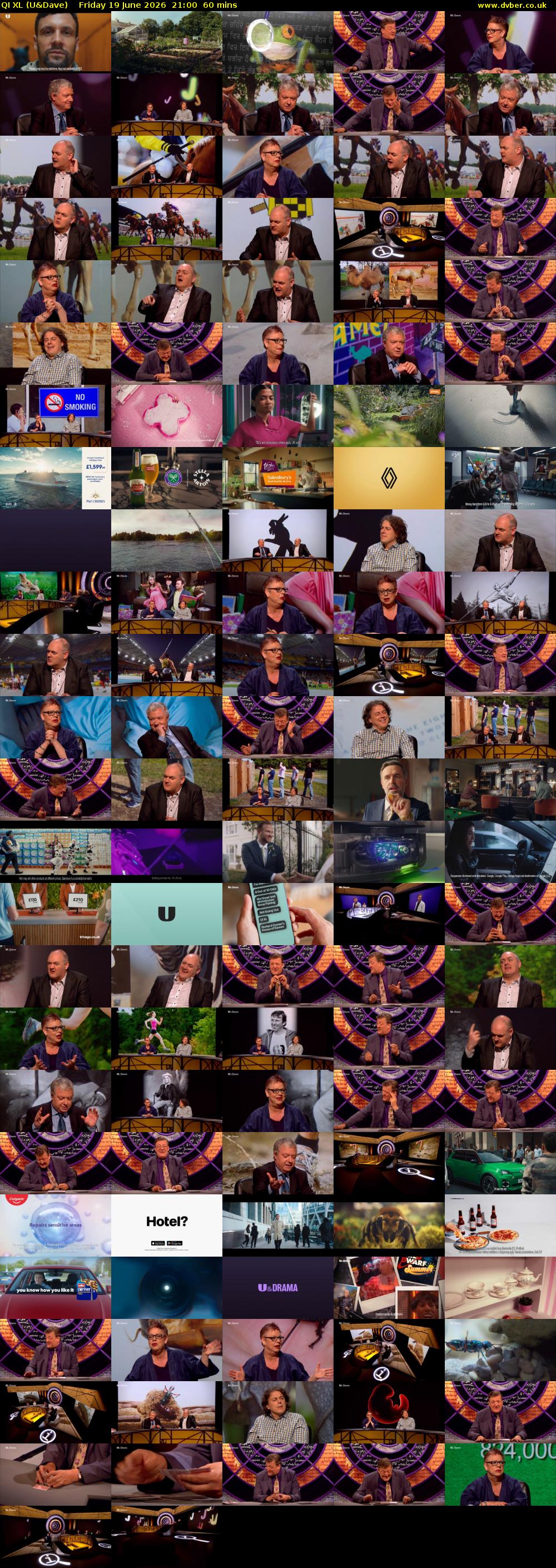 QI XL (U&Dave) Friday 19 June 2026 21:00 - 22:00