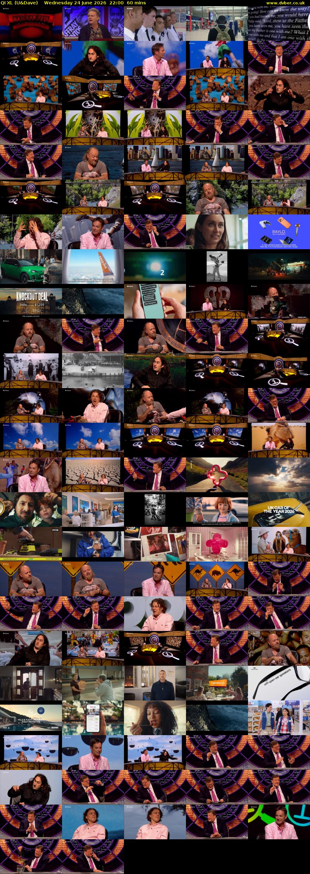 QI XL (U&Dave) Wednesday 24 June 2026 22:00 - 23:00