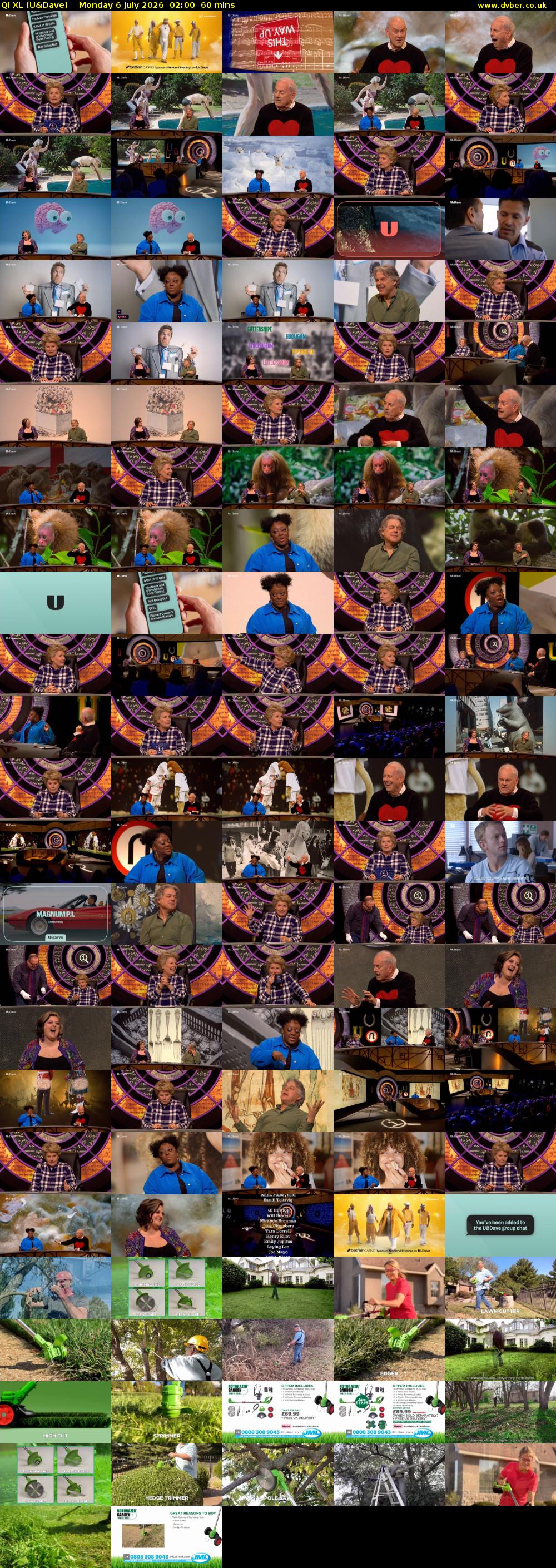 QI XL (U&Dave) Monday 6 July 2026 02:00 - 03:00