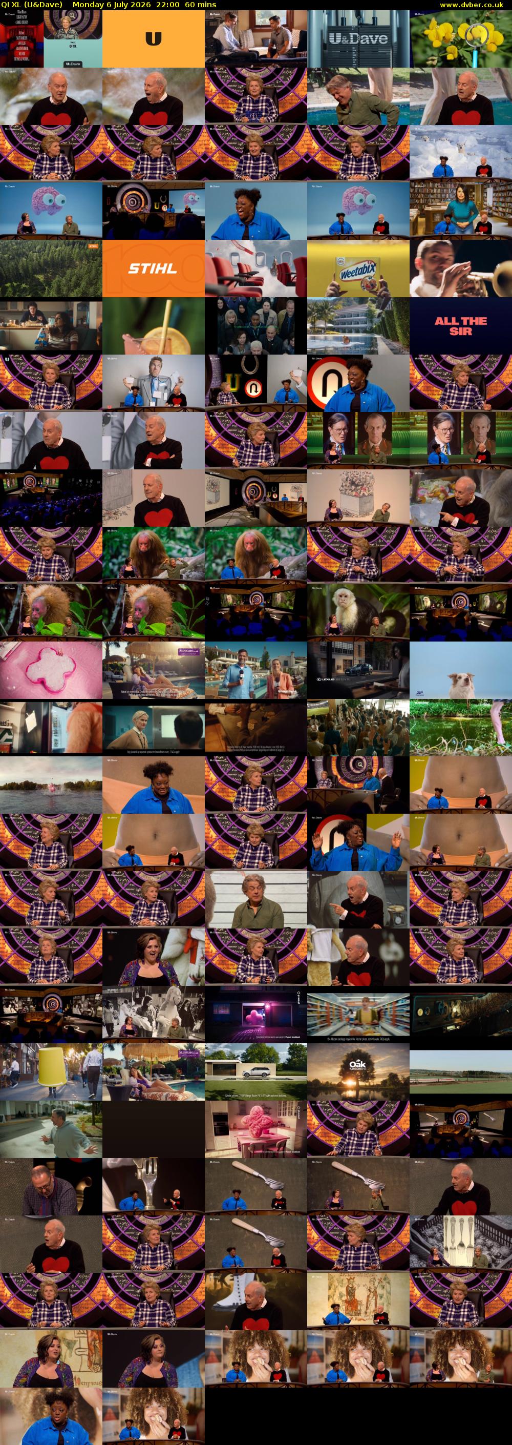 QI XL (U&Dave) Monday 6 July 2026 22:00 - 23:00