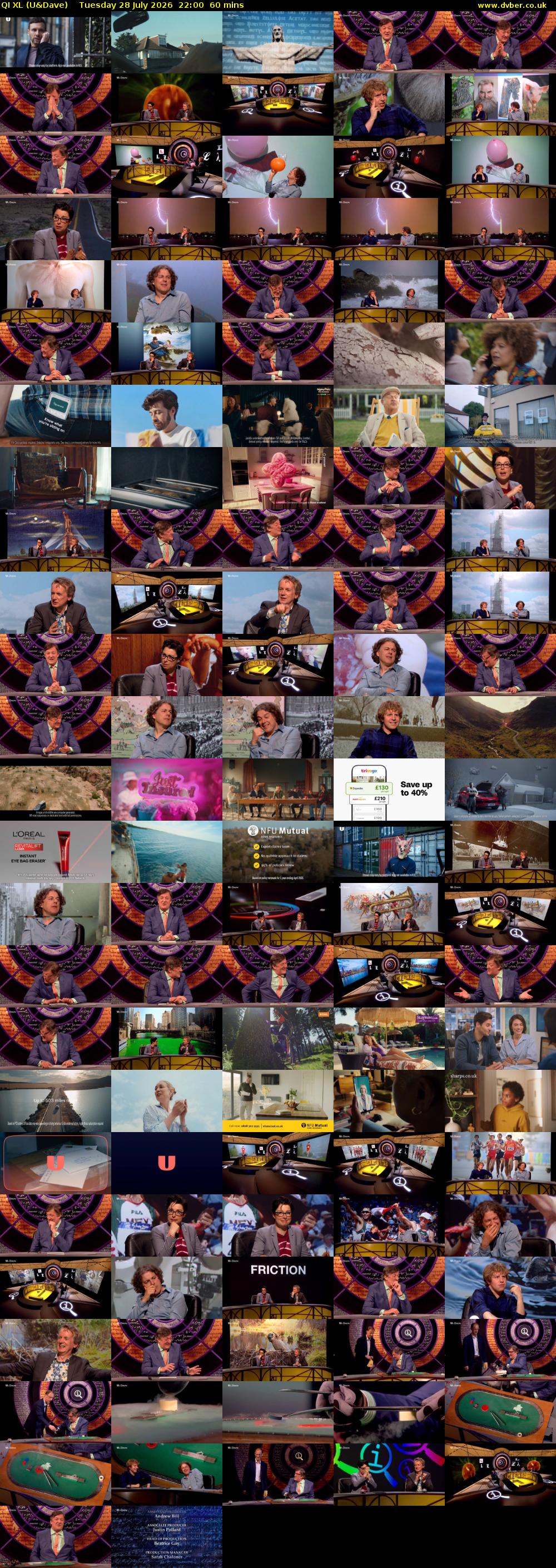 QI XL (U&Dave) Tuesday 28 July 2026 22:00 - 23:00