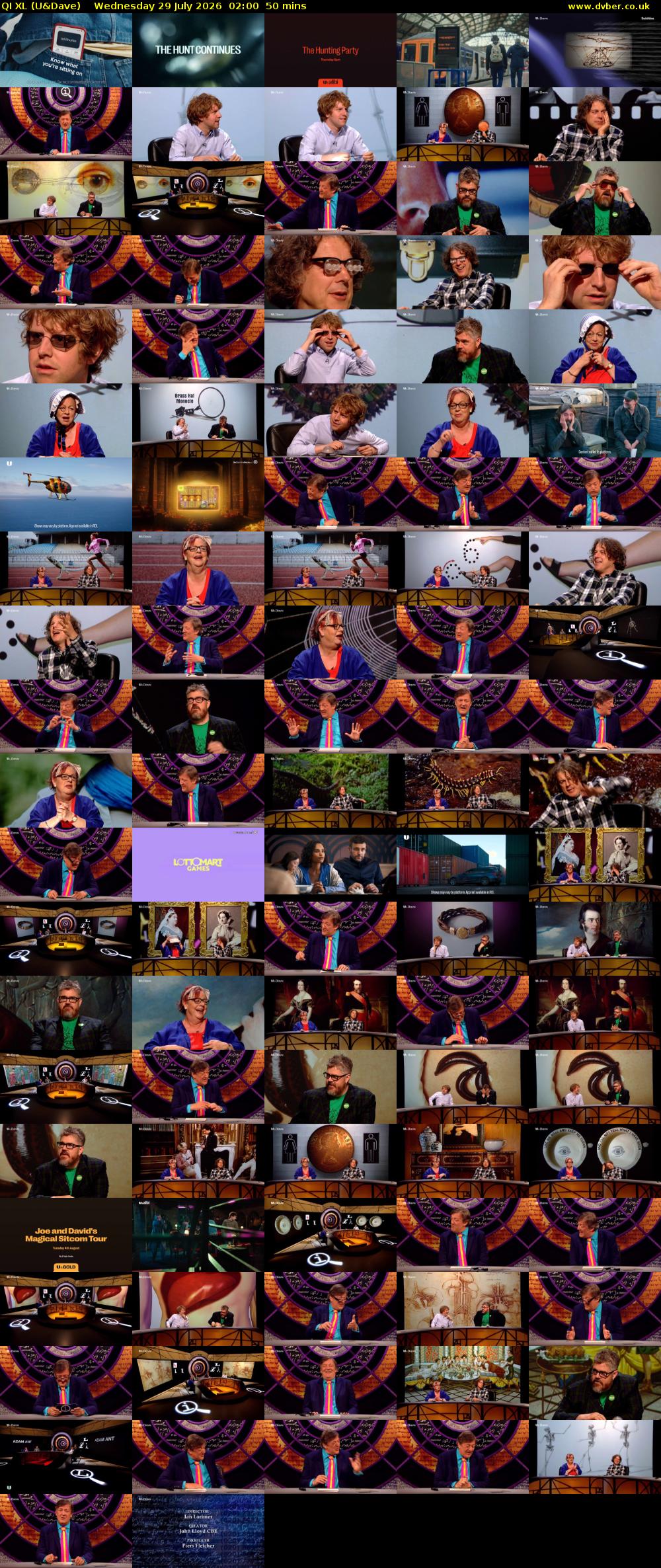 QI XL (U&Dave) Wednesday 29 July 2026 02:00 - 02:50