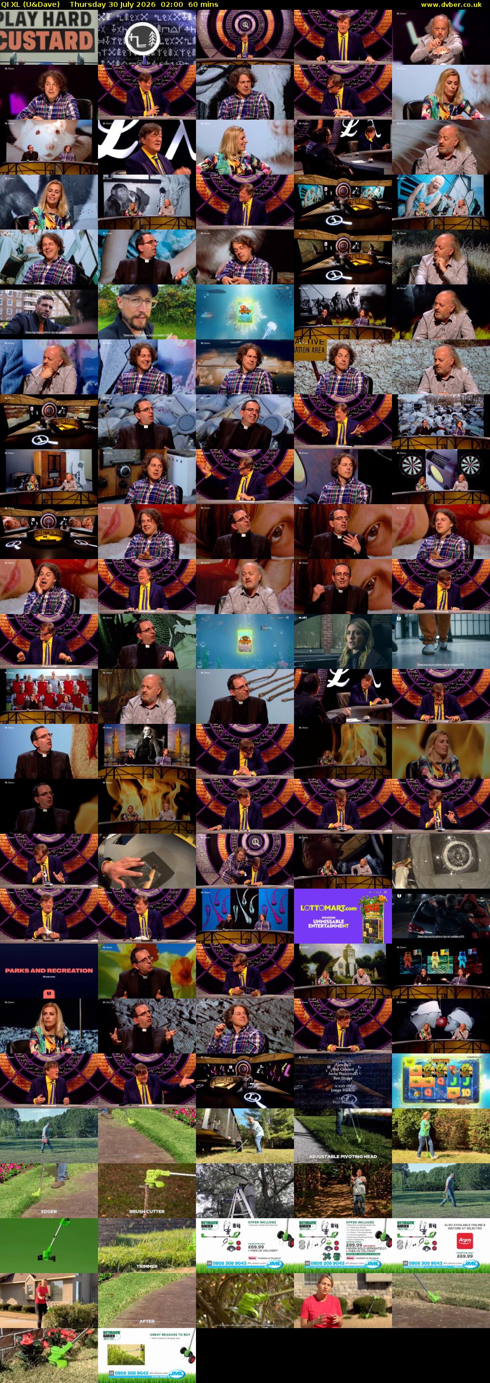QI XL (U&Dave) Thursday 30 July 2026 02:00 - 03:00