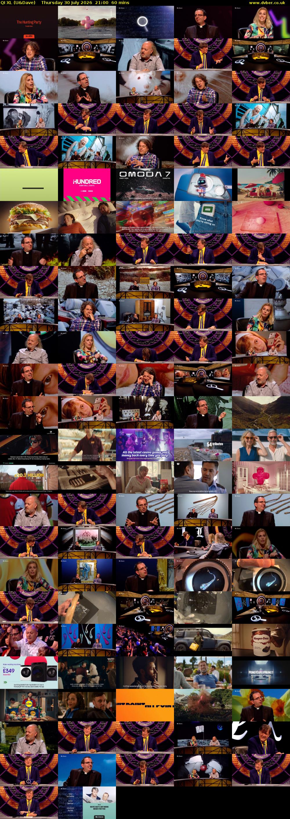 QI XL (U&Dave) Thursday 30 July 2026 21:00 - 22:00
