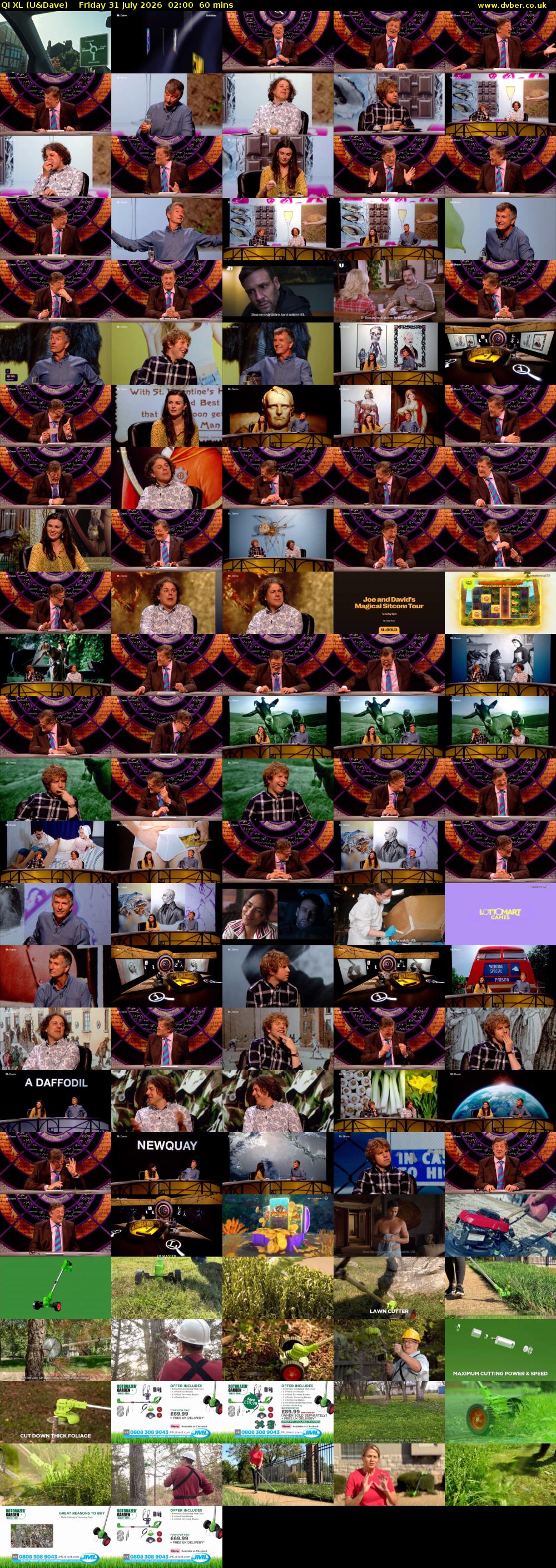 QI XL (U&Dave) Friday 31 July 2026 02:00 - 03:00