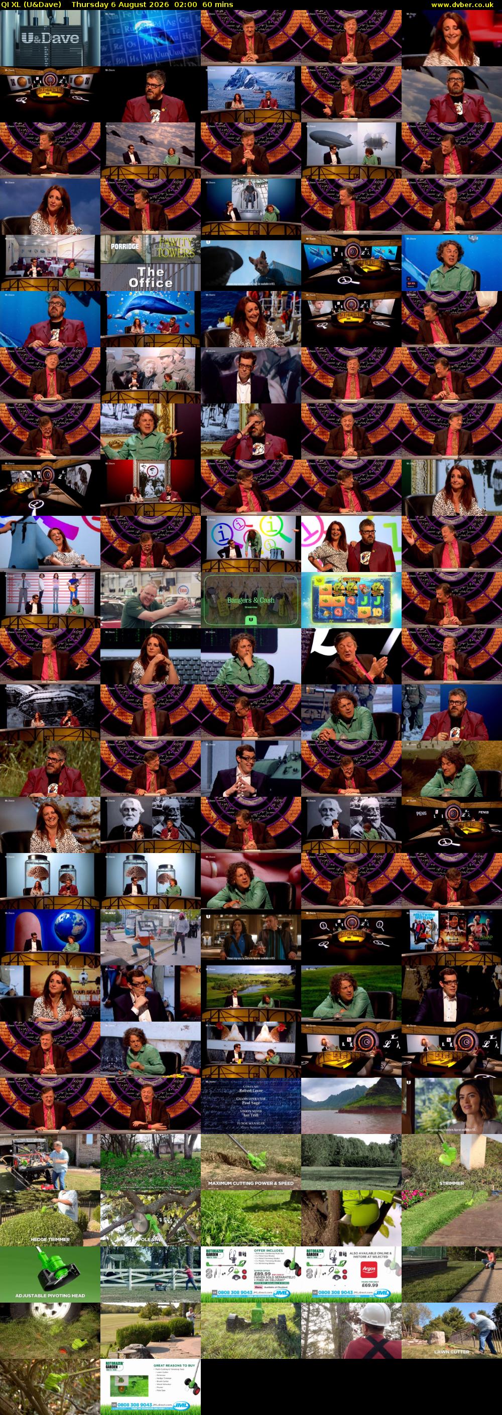 QI XL (U&Dave) Thursday 6 August 2026 02:00 - 03:00