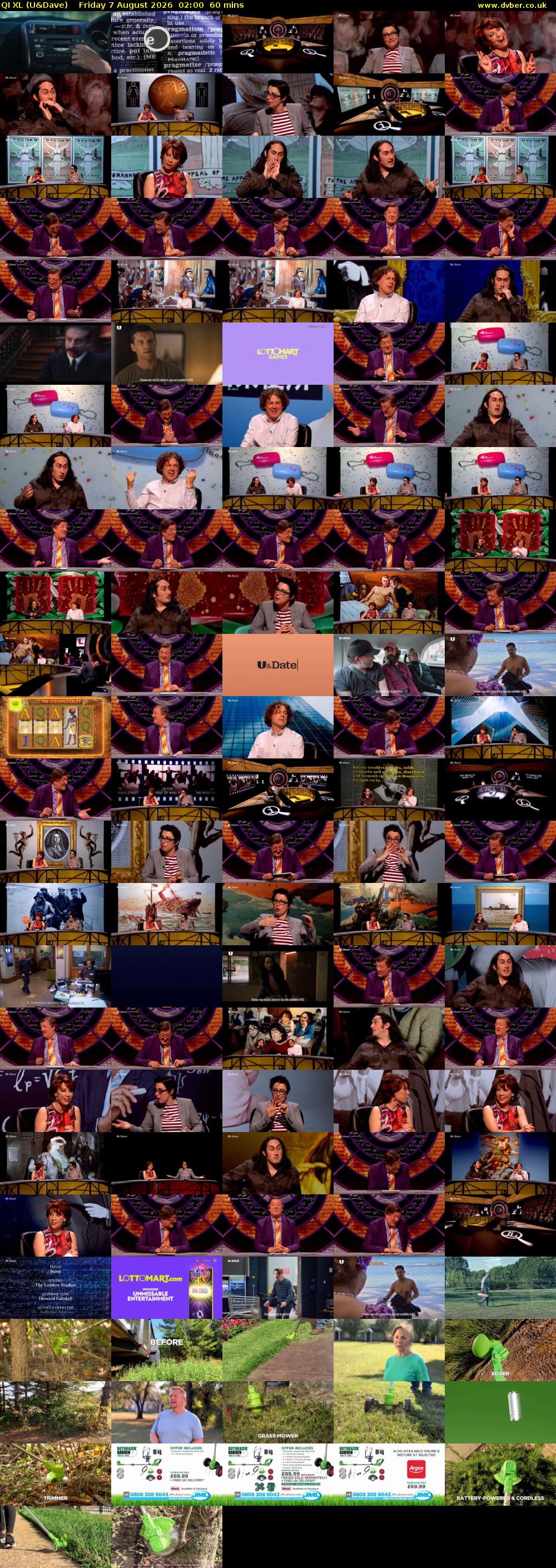QI XL (U&Dave) Friday 7 August 2026 02:00 - 03:00