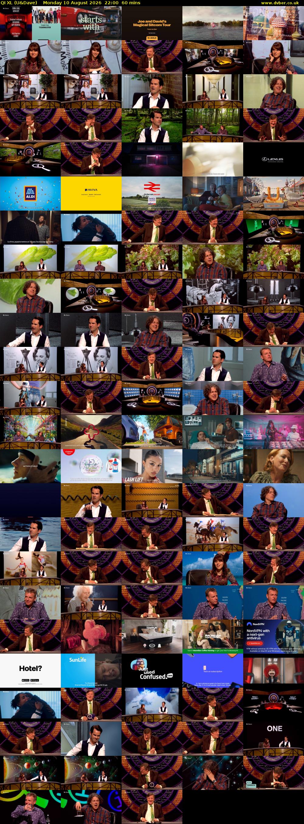 QI XL (U&Dave) Monday 10 August 2026 22:00 - 23:00