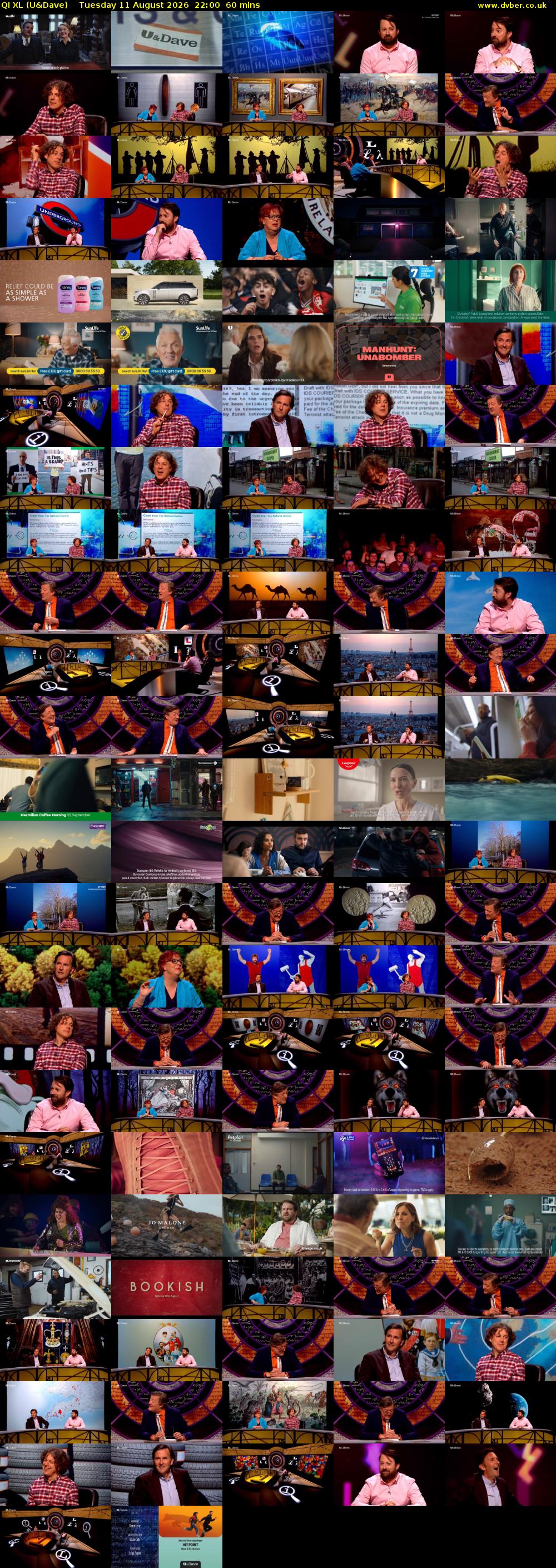QI XL (U&Dave) Tuesday 11 August 2026 22:00 - 23:00