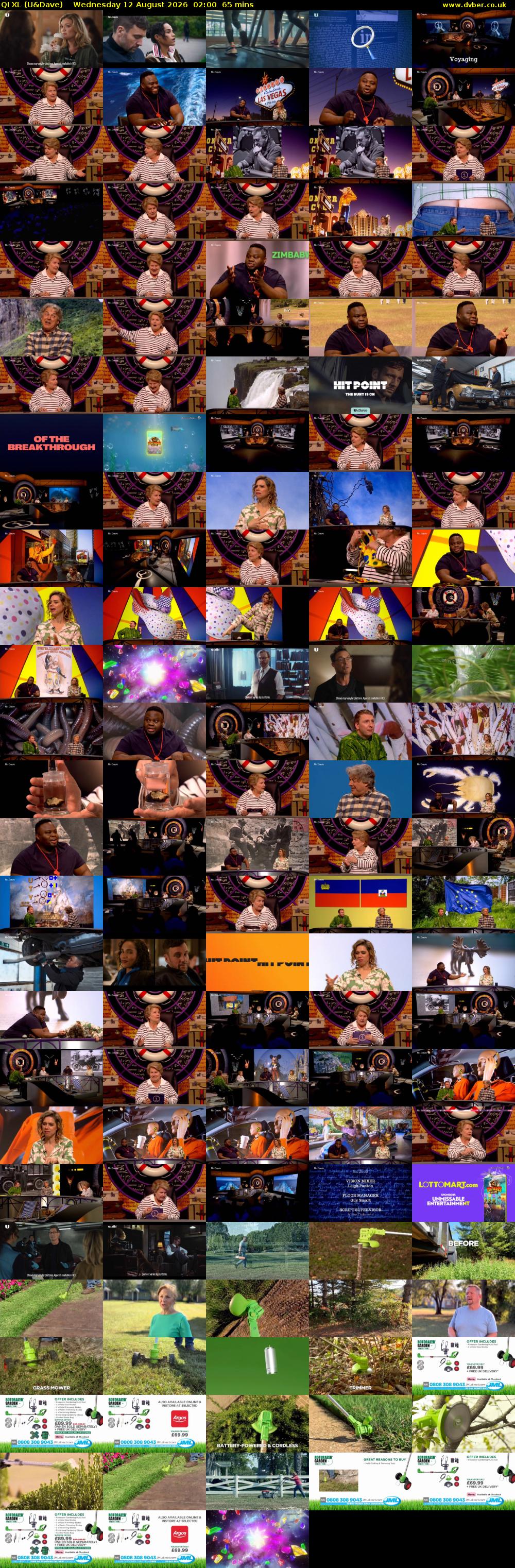 QI XL (U&Dave) Wednesday 12 August 2026 02:00 - 03:05