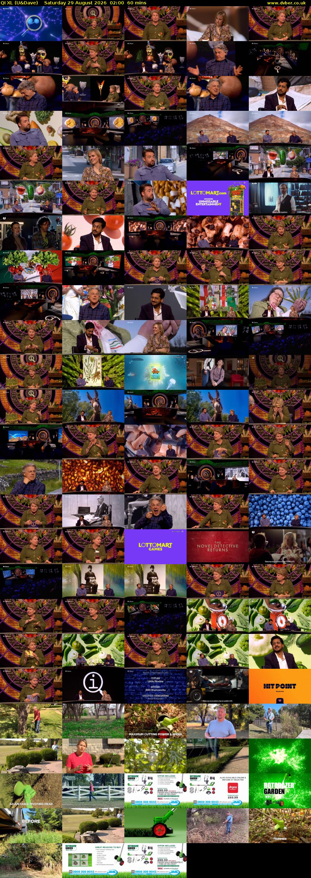 QI XL (U&Dave) Saturday 29 August 2026 02:00 - 03:00